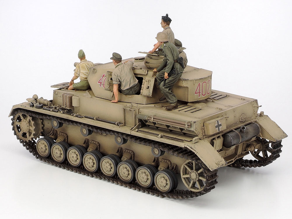 Tamiya 25208 Panzerkampfwagen IV Ausf F. &amp;amp; Moto Afrique du Nord 1/35 – immagine 3