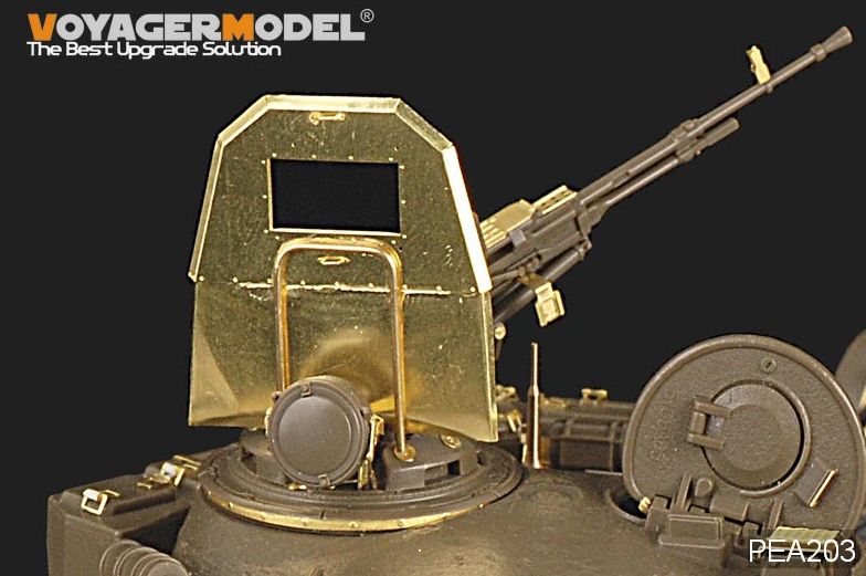 Maquette Voyager PEA203 T-72 russe moderne avec bouclier anti-fragments et mitrailleuse NSVT de 12,7 mm (pour tous) 1/35