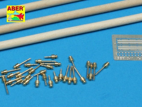 Aber 35D11 Télégraphe - ensemble de piliers pour 4 barres transversales avec 8 isolateurs chacune (1/35) – image 2