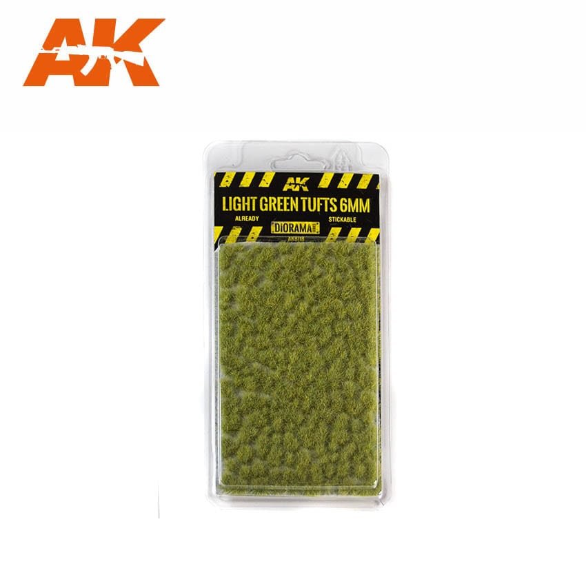 AK Interactive AK8118 Touffes vert clair 6 mm