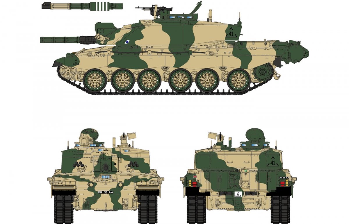 Maquette Rye Field 5062 Challenger 2 avec chenilles fonctionnelles, échelle 1/35 – immagine 4