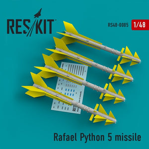RESKIT RS48-0085 Missile Rafael Python 5 (4 pièces) 1/48