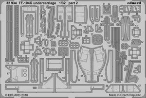 Train d&amp;#39;atterrissage Eduard 32934 TF-104G ITALERI 1/32 – Bild 2