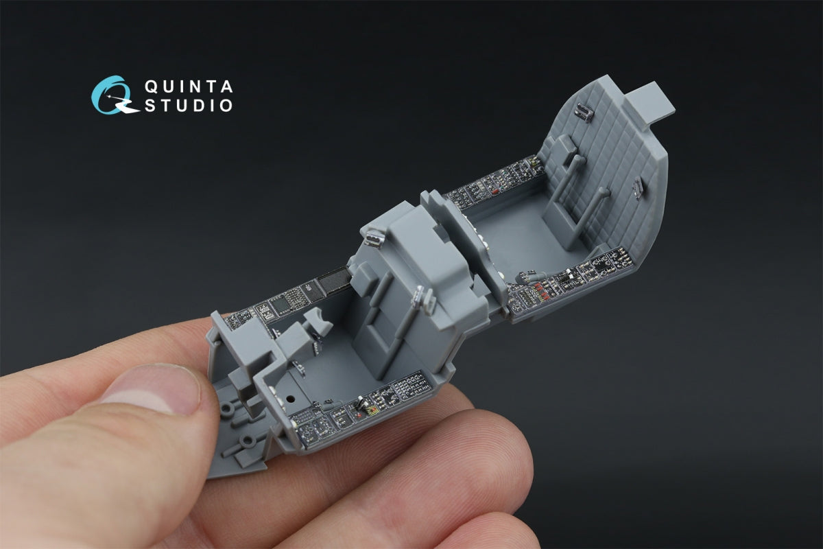 Intérieur imprimé en 3D et coloré sur papier décalcomanie Quinta Studio QDS-48571 AH-64A (Hasegawa) (petite version) 1/48 – Bild 11