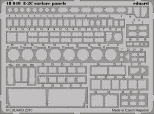Panneaux de surface Eduard 48640 E-2C KINETIC (1/48)