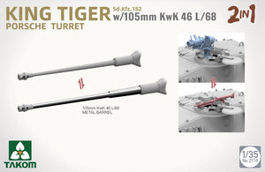 Tourelle Porsche Takom 2178 Sd.Kfz.182 King Tiger avec 105 mm KwK 46L/68 - 2 en 1 1/35 – image 4