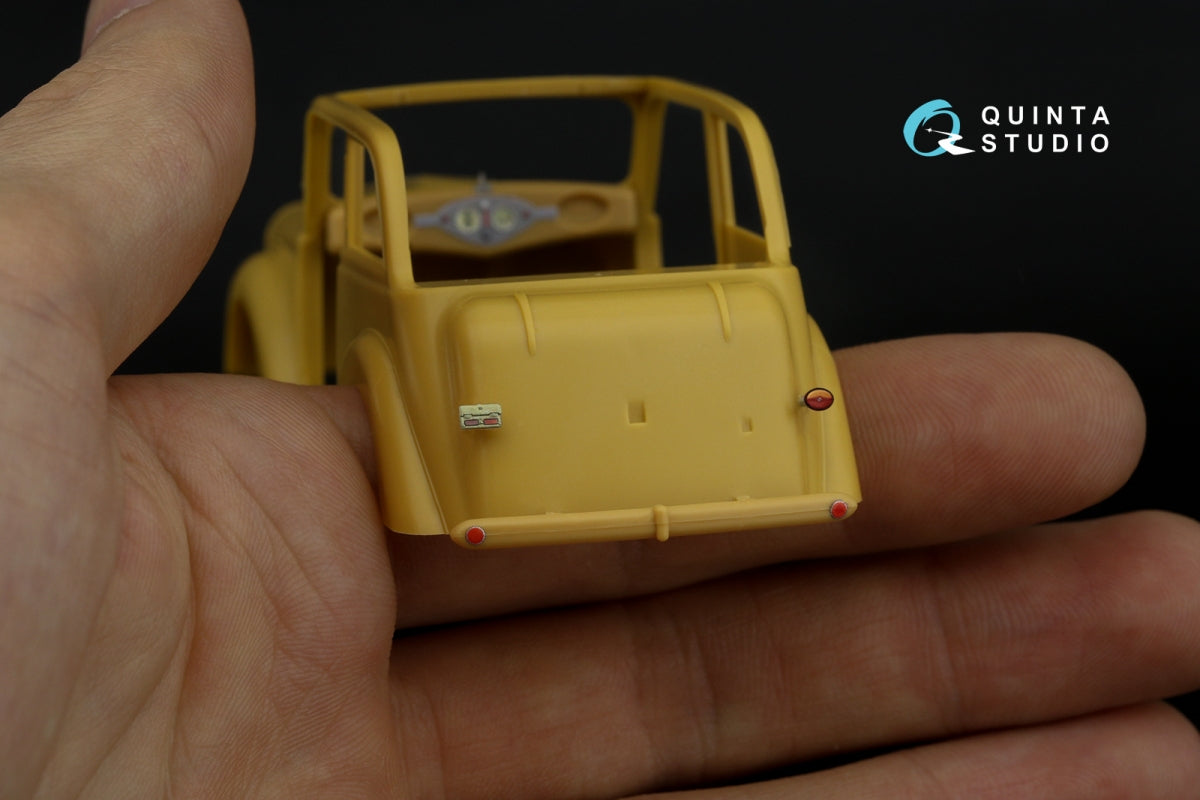 Quinta Studio QD35082 1937 Opel Olympia Intérieur imprimé en 3D et coloré sur papier décalcomanie (Bronco) 1/35  – immagine 9