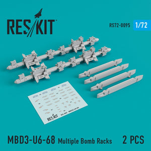 RESKIT RS72-0095 MBD3-U6-68 PORTE-BOMBES MULTIPLES (2 PIÈCES) 1/72 – Bild 2