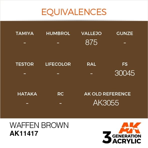 AK Interactive AK11417 Marron Gaufré 17 ml – immagine 3