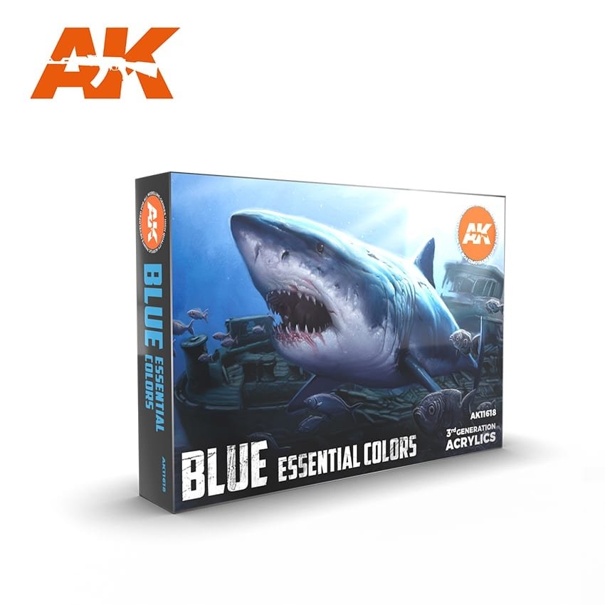 AK Interactive AK11618 BLUE ESSENTIAL COLORS 3GEN SET 6x17 ml – image 3