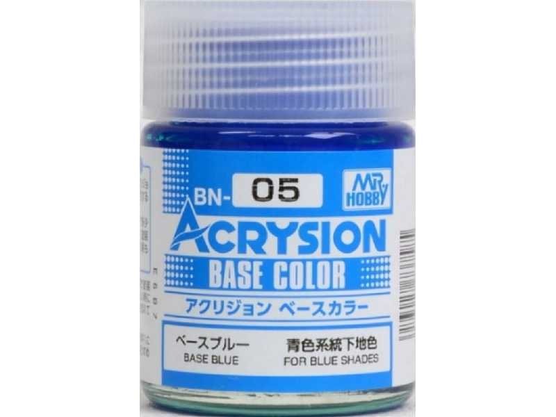 Gunze Sangyo BN05 Acrysion Base Color - Bleu 18ml