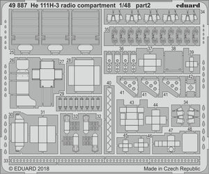 Eduard 49887 He 111H-3 compartiment radio ICM 1/48 – image 2