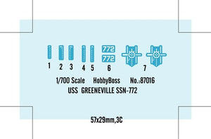 Hobby Boss 87016 SSN-772 USS Greenville 1/700 – image 4