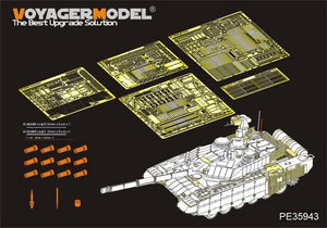Maquette Voyager PE35943 Char de combat principal russe moderne T-90MS Mod2013 (version de base) pour TIGER 4610 au 1/35