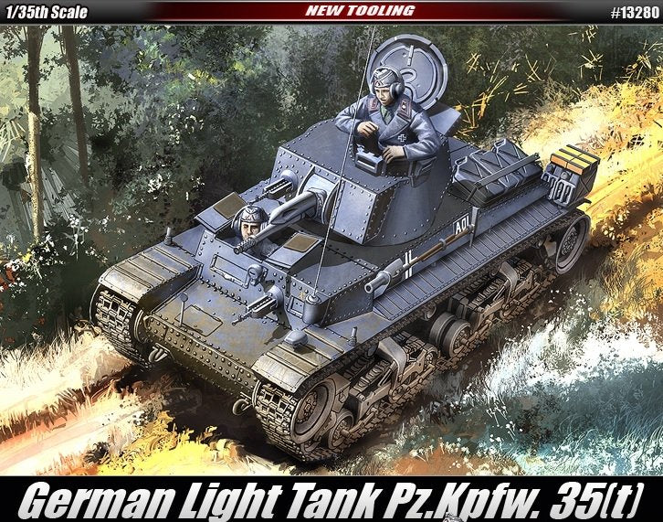 Academy 13280 German Light Tank Pz.Kpfw. 35(t) 1/35