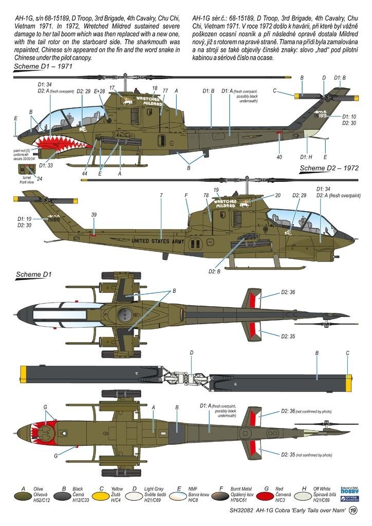 Kit de haute technologie Special Hobby 32082 AH-1G Cobra « Premiers vols au-dessus du Vietnam » au 1/32 – image 6