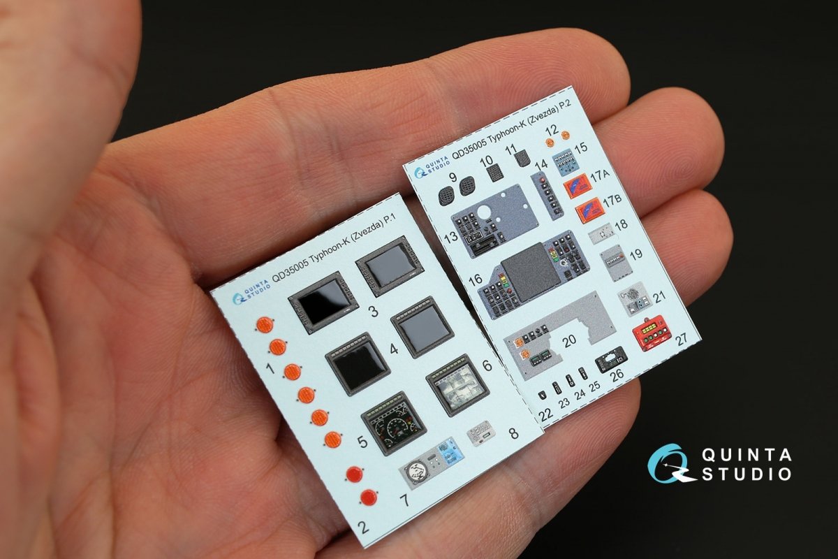 Intérieur imprimé en 3D et coloré sur papier décalcomanie pour le MRAP Typhoon-K de Quinta Studio QD35005 (pour les maquettes Zvezda) à l&amp;#39;échelle 1/35  – immagine 5
