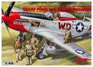 ICM 48083 Pilotes et personnel au sol de l&amp;#39;USAAF (1941-1945) (1/48)