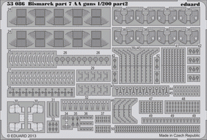 Eduard 53086 Bismarck partie 7 - Canons AA 1/200 TRUMPETER – image 2