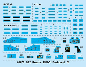 Trumpeter 01679 MiG-31 Foxhound russe au 1/72 – immagine 5
