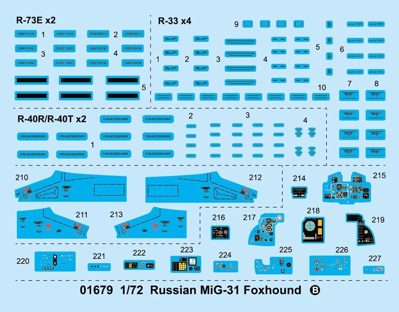Trumpeter 01679 MiG-31 Foxhound russe au 1/72 – immagine 5