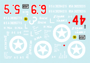 Star Decals 35-990 US 746e Bataillon de Chars 1/35 – image 2