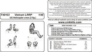 CMK F48103 Vietnam LRRP Équipage d&amp;#39;hélicoptère américain (2 figurines) 1/48 – Bild 3