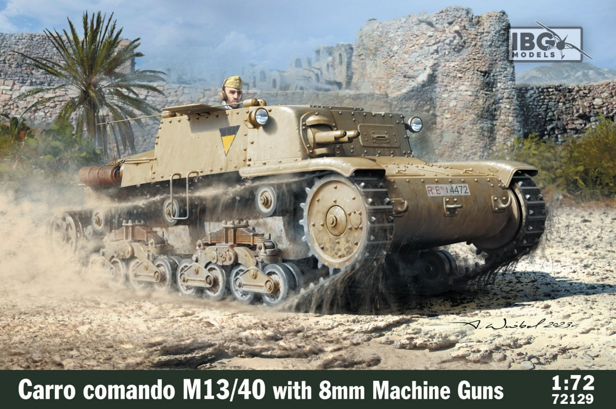 IBG 72129 Carro Commando M13/40 avec mitrailleuses Breda de 8 mm 1/72