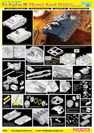 Dragon 6639 Pz.Kpfw.III (5 cm) Ausf.G, Sd.Kfz.141, première production (1/35) – image 4