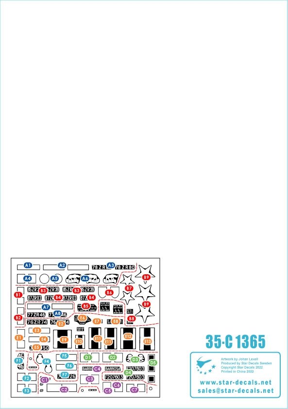 Star Decals 35-C1365 Voiture blindée Daimler 2 Service britannique de la guerre froide 1/35 – immagine 2