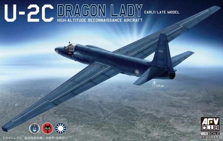 AFV Club AR48114 Lockheed U-2C Dragon Lady, modèle début/fin de production, échelle 1/48