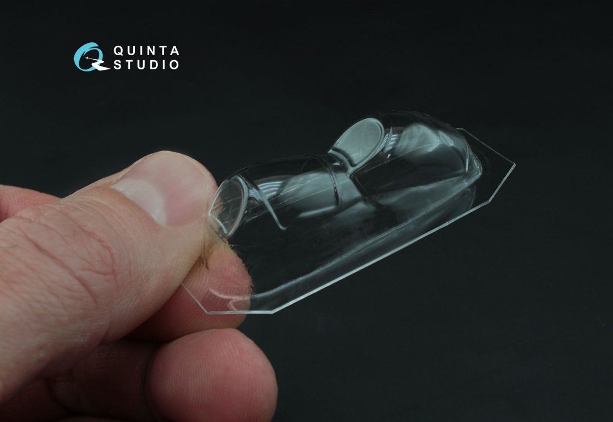Quinta Studio QC72006 Mi-24/35, verrière transparente thermoformée (pour maquette Zvezda) 1/72 – image 3
