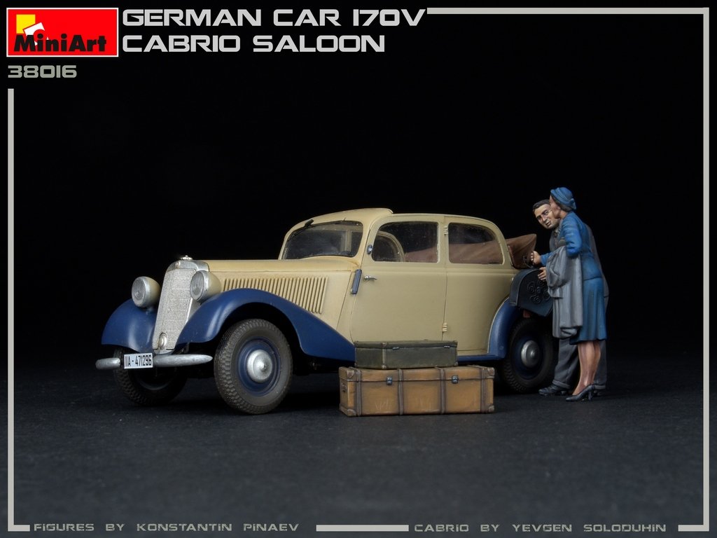 MiniArt 38016 VOITURE ALLEMANDE 170V BERLINE CABRIOLET 1/35 – Bild 2