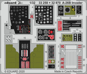 Intérieur du cockpit de l&amp;#39;A-26B Invader Eduard 32970 à l&amp;#39;échelle 1/32 pour HOBBY BOSS