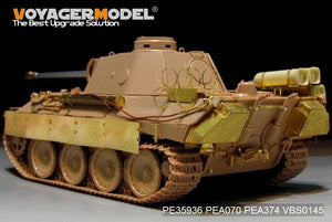 Maquette Voyager PE35936 Panther D allemand de la Seconde Guerre mondiale avec réservoirs de carburant « Stadtgas » (de base pour MENG TS-038 au 1/35) – Bild 5