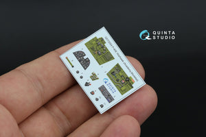 Intérieur imprimé en 3D et coloré sur papier décalcomanie Quinta Studio QD+72054 P-40E Warhawk (Academy/Modelist) (avec pièces en résine imprimées en 3D) 1/72 – image 4