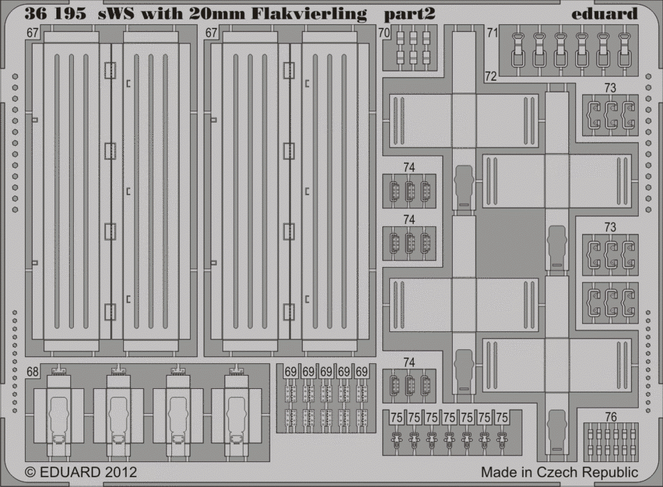 Eduard 36195 sWS avec Flakvierling de 20 mm GREAT WALL HOBBY 1/35 – Bild 2