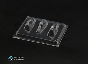 Quinta Studio QC144001 Verrière transparente thermoformée pour Spitfire Mk.IX, 3 pièces (pour kit Eduard) 1/144 – image 2