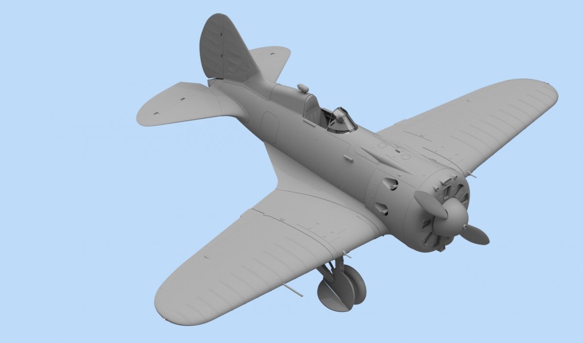 ICM 48097 I-16 type 24, chasseur soviétique de la Seconde Guerre mondiale, échelle 1/48 – immagine 4