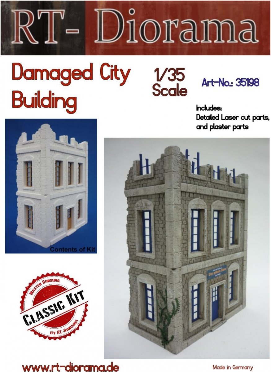 RT-Diorama 35198 Bâtiment urbain endommagé 1/35