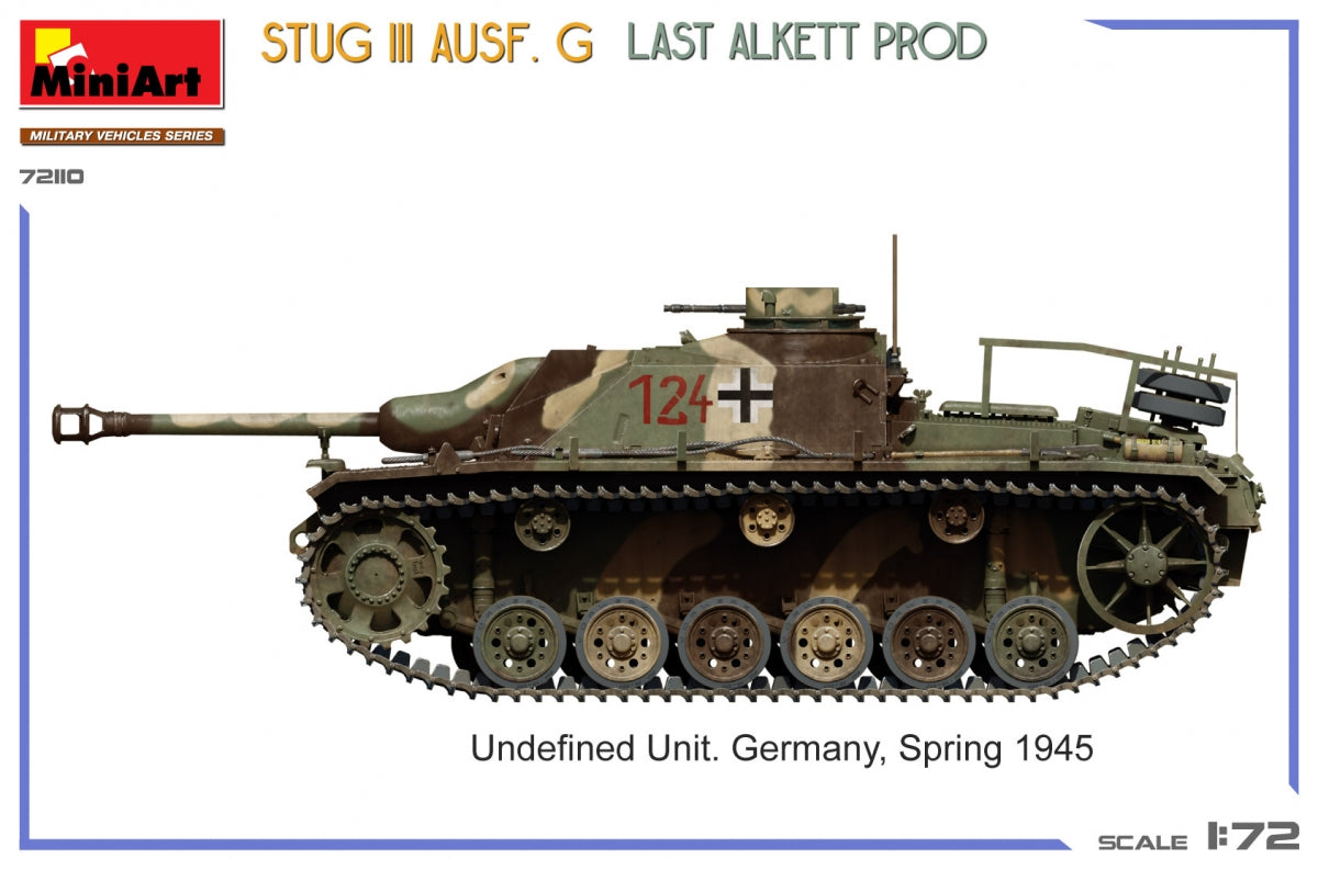 MiniArt 72110 StuG III Ausf. G Dernier Alkett Prod 1/72  – immagine 11