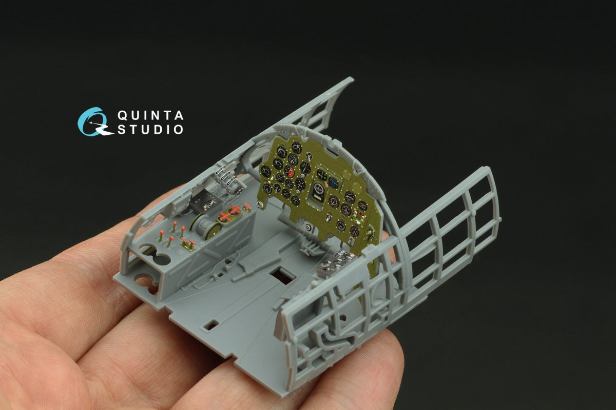 Intérieur imprimé en 3D et coloré sur papier décalcomanie Quinta Studio QD32240 Mitsubishi J2M3 Raiden (Zoukei Mura) 1/32 – image 7