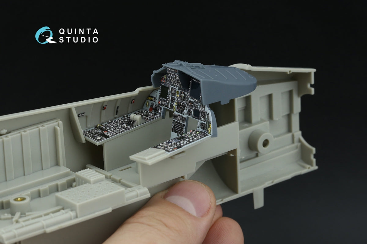 Quinta Studio QD+32252 F-15C PAD - Intérieur imprimé en 3D et coloré, amélioré et décoré (Tamiya) (avec pièces en résine imprimées en 3D) 1/32 – Bild 9