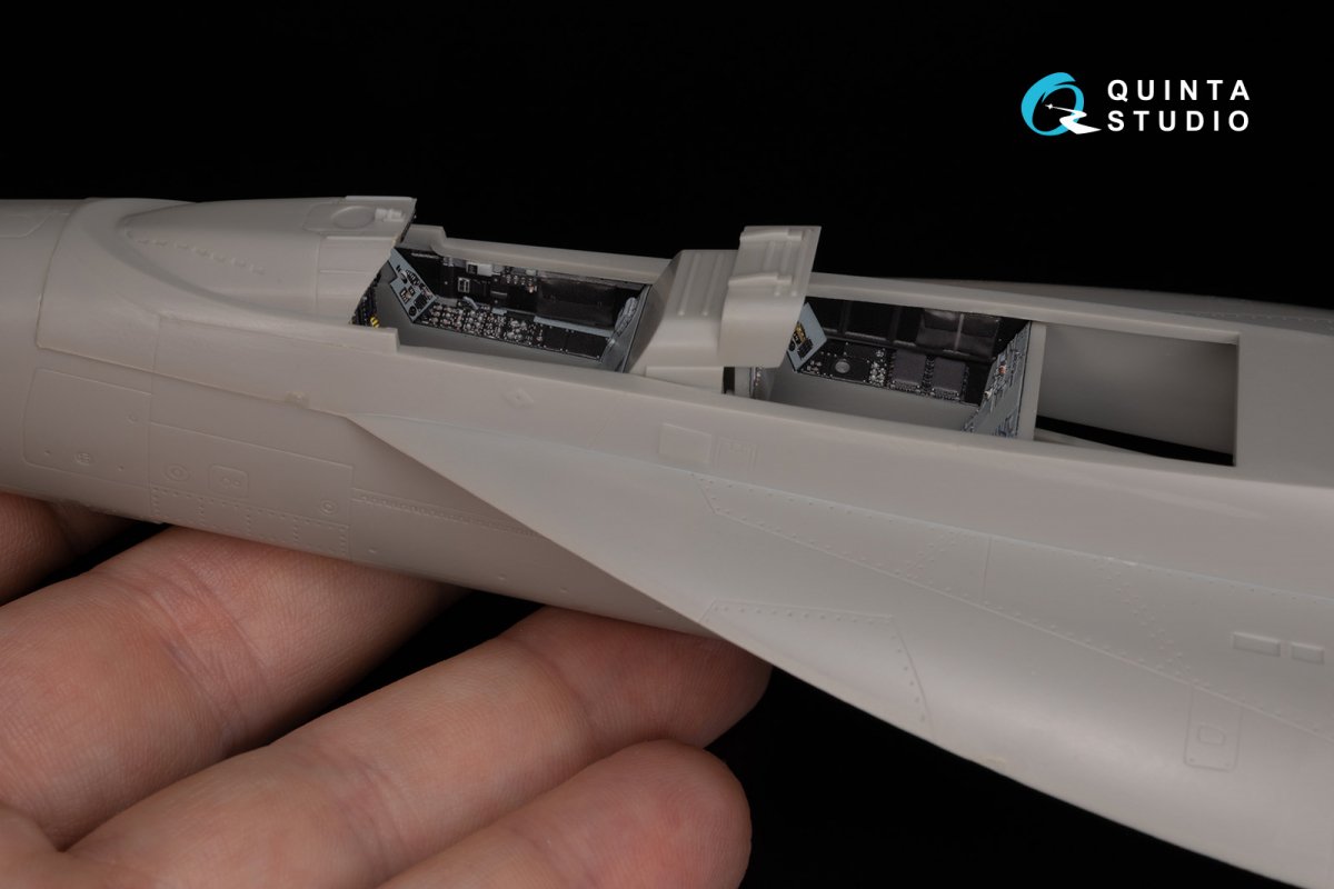 Intérieur imprimé en 3D et coloré sur papier décalcomanie Quinta Studio QD48050 F/A-18F (Hasegawa) au 1/48 – image 10