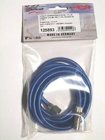 Tuyau tressé Harder &amp; Steenbeck 125893 de 2 m avec réglage de 1/4 pouce