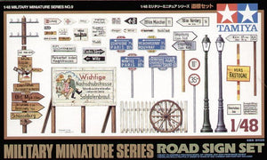 Tamiya 32509 Ensemble de panneaux de signalisation routière (1/48)