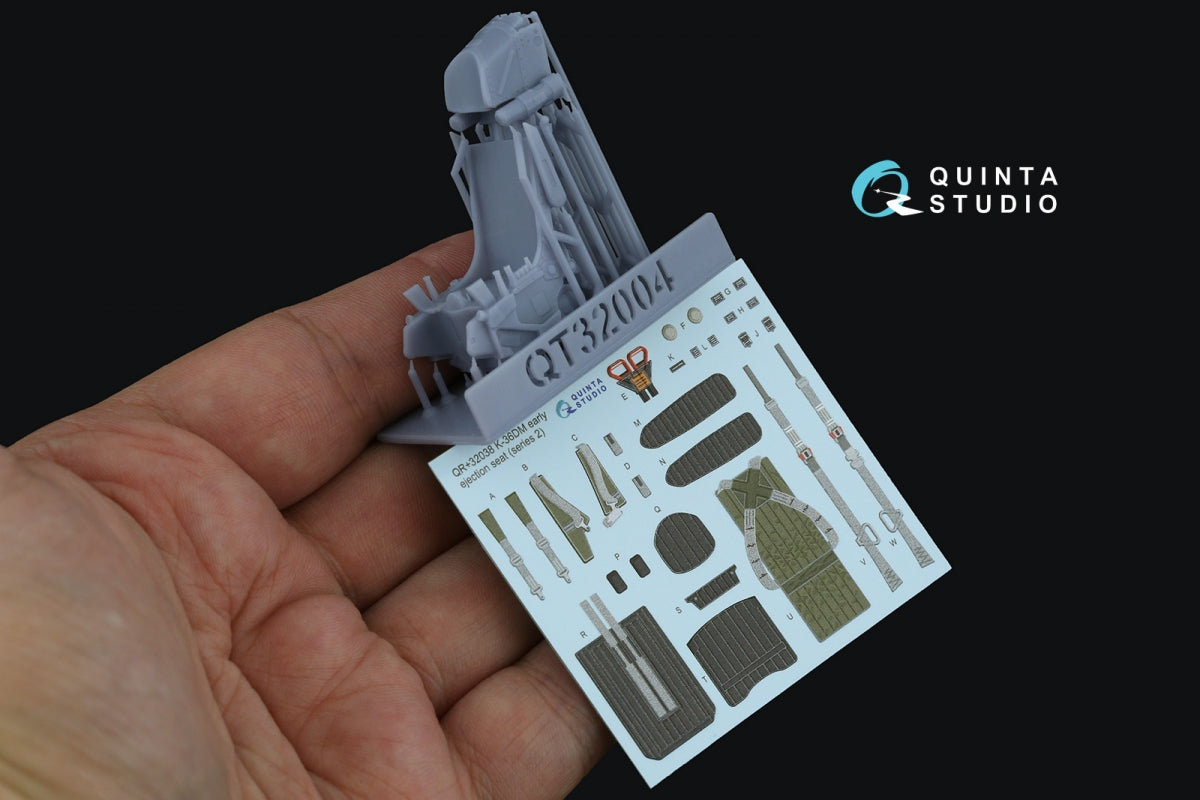 Quinta Studio QR+32038 Siège éjectable K-36DM Série 2 (première version) (pour avions MiG-29, MiG-31, Su-27, Su-33 jusqu&amp;#39;en 2007) (Tous les kits) 1/32 – Bild 2