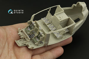 Intérieur coloré imprimé en 3D sur papier décalcomanie Quinta Studio QD48267 UH-1D (KittyHawk) 1/48 – imagen 9
