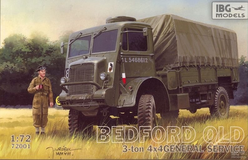 IBG 72001 Bedford QLD 3 tonnes 4x4 Service Général 1/72