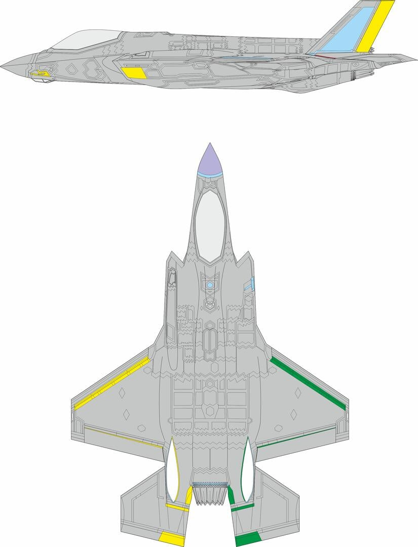 Revêtement RAM Eduard CX694 F-35A (version tardive) REVELL 1/72